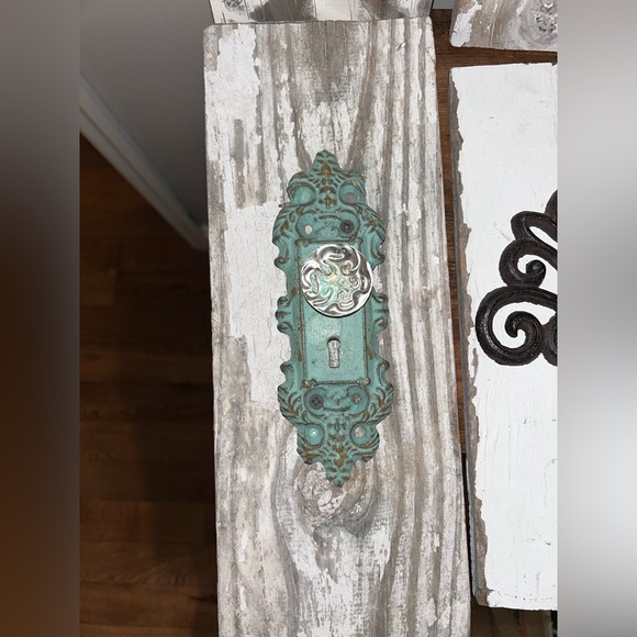 Rustic Wall Decor Hand painted with Hooks For Hanging - Picture 6 of 6